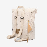 Roll Mini Backpack Ecru Dots