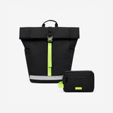 Pack Lars Roll Backpack Black Lime