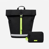 Pack Lars Roll Backpack Black Lime