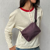 Riñonera Reef Stripes Maroon