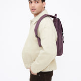 Handy Backpack Stripes Maroon