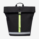 Pack Lars Roll Backpack Black Lime