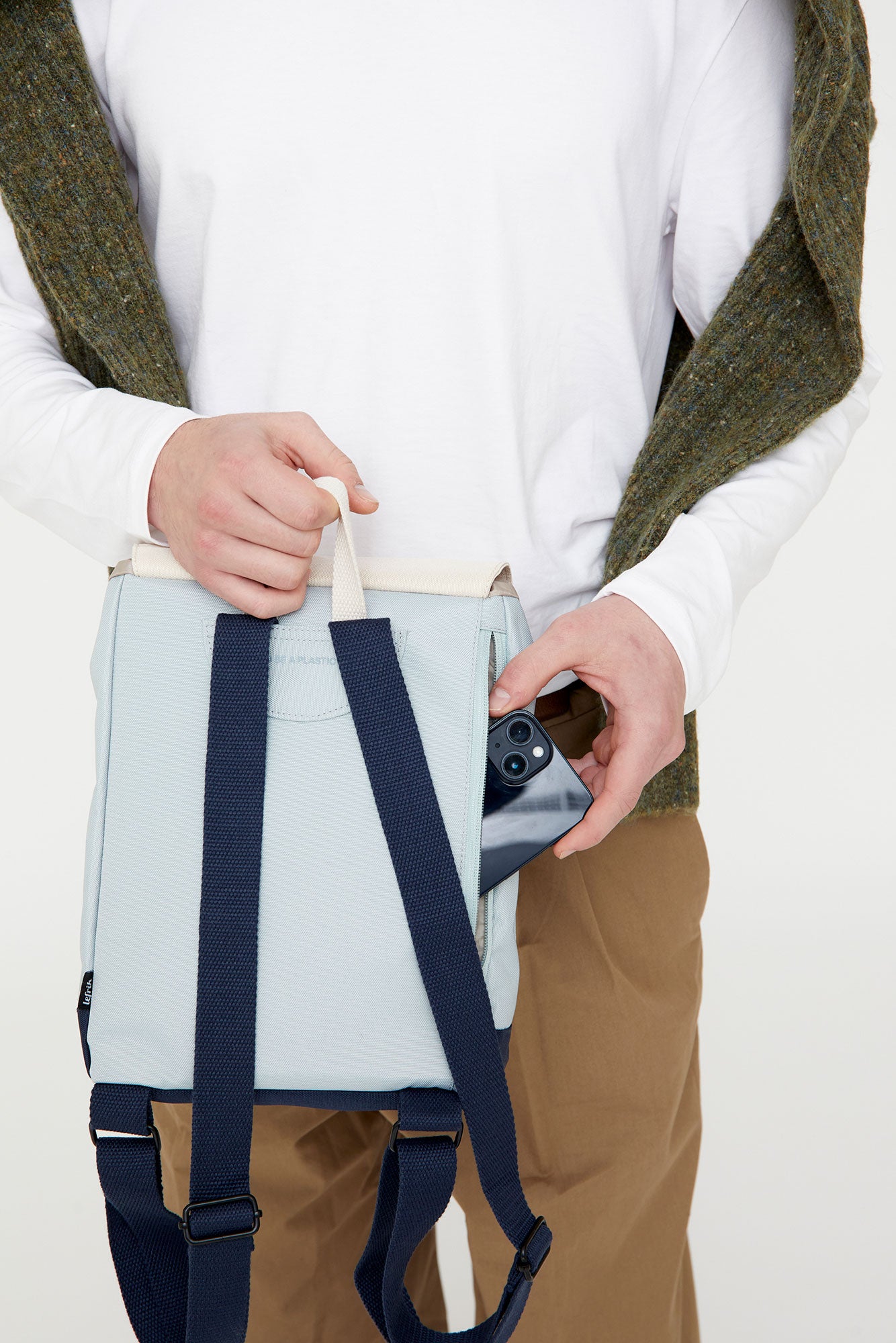 Kaut Mini Backpack Marine Block - Lefrik