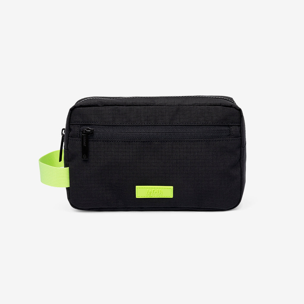 Kei Lithe Washbag Black Lime