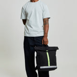 Pack Lars Roll Backpack Black Lime